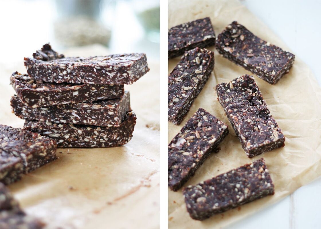 vegan date super seed energy bars