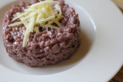 red wine risotto