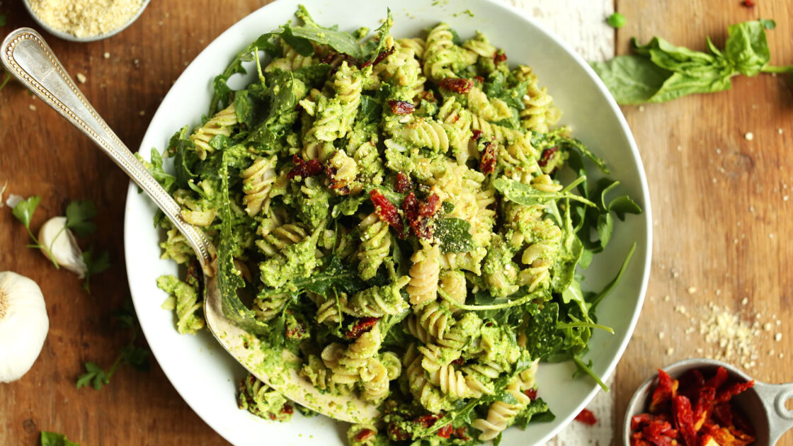 green pea pasta