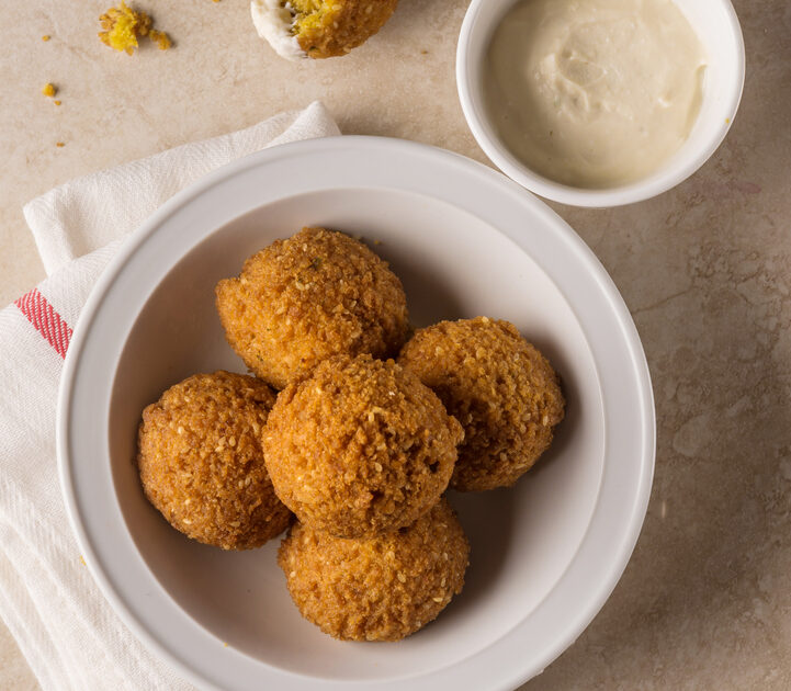 Banging Baked Falafel Recipe with Yogurt Sauce