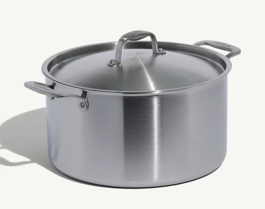 Image of a Made In 12-qt. Stainless Clad Stock Pot. 