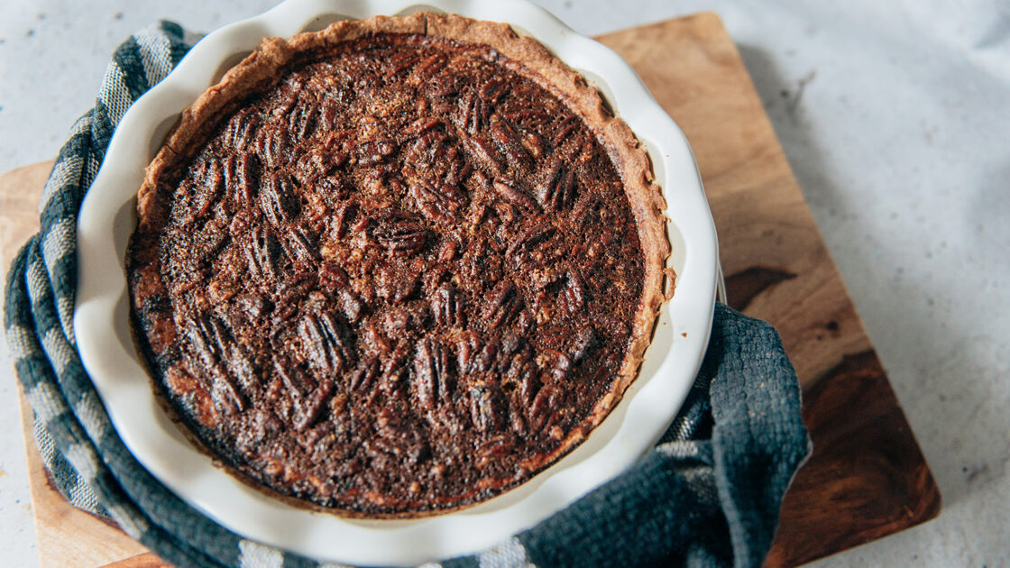 pecan pie recipe with bourbon for the holidays